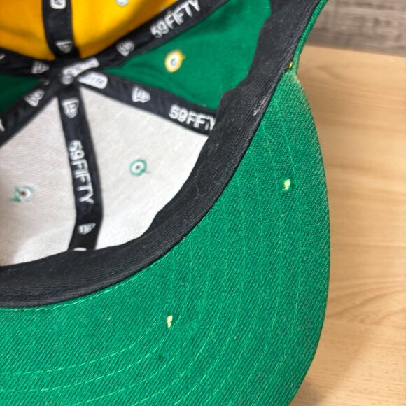 Vintage Boston Celtics Hat Cap Fitted 7 1/2 Green NBA Basketball New Era - Picture 7 of 12